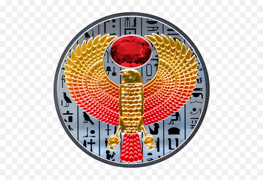 Pure Silver Gold - Plated Coin U2013 Egyptian Falcon Mintage Emoji,We Are Back At Ancient Egyptian With Emoticons