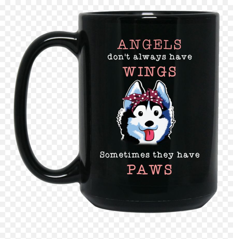Wings Husky Mug - Mug Emoji,Coffee And Poodle Emoji