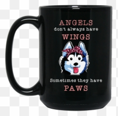 Wings Husky Mug - Mug Emoji,Coffee And Poodle Emoji