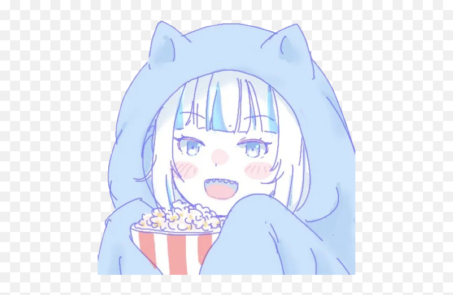 Sticker Maker - Hololive En 3 Emoji,Popcorn Emoji Meme