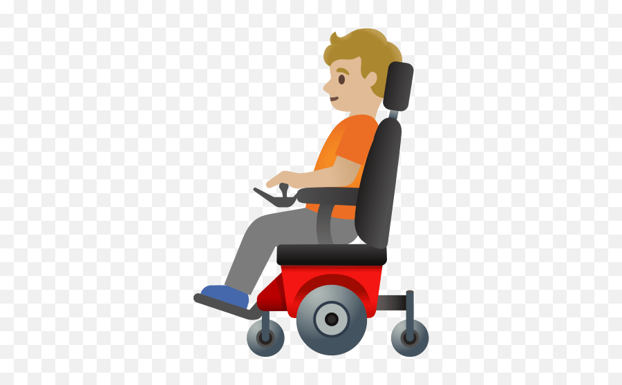 U200d Person In Electric Wheelchair With Medium Light Skin Emoji,Menorah Emojis