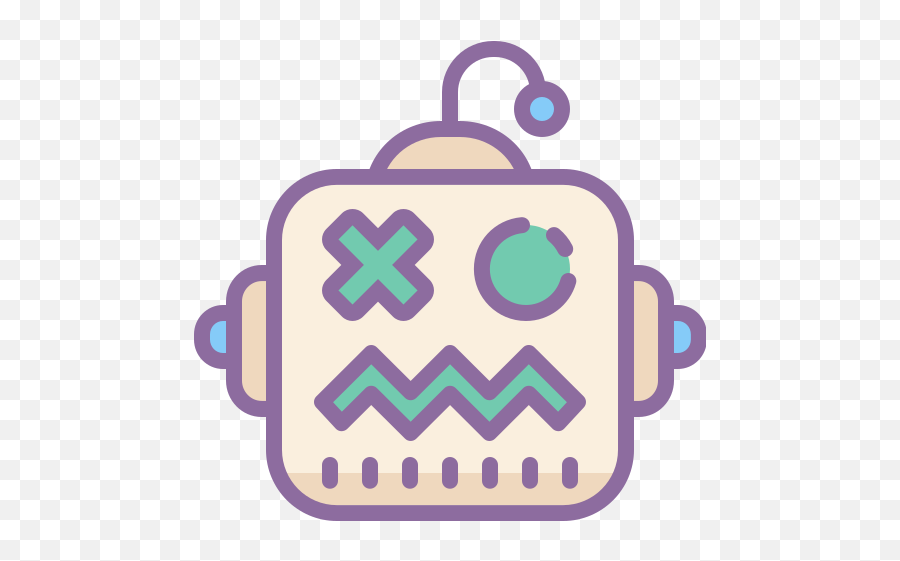 Broken Robot Icon In Cute Color Style Emoji,Broken House Emoji