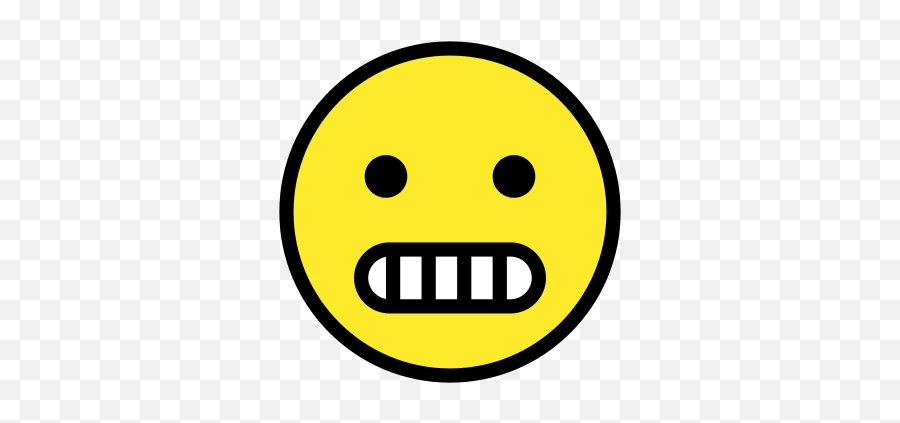 Face Grimacing And Showing Its Teeth Emoji,Person Drooling Mouth Emoji
