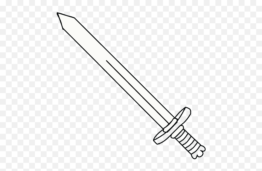 Cartoon Sword Png - How To Draw Sword Sword Drawing Png Collectible Sword Emoji,Sword Emoji Png