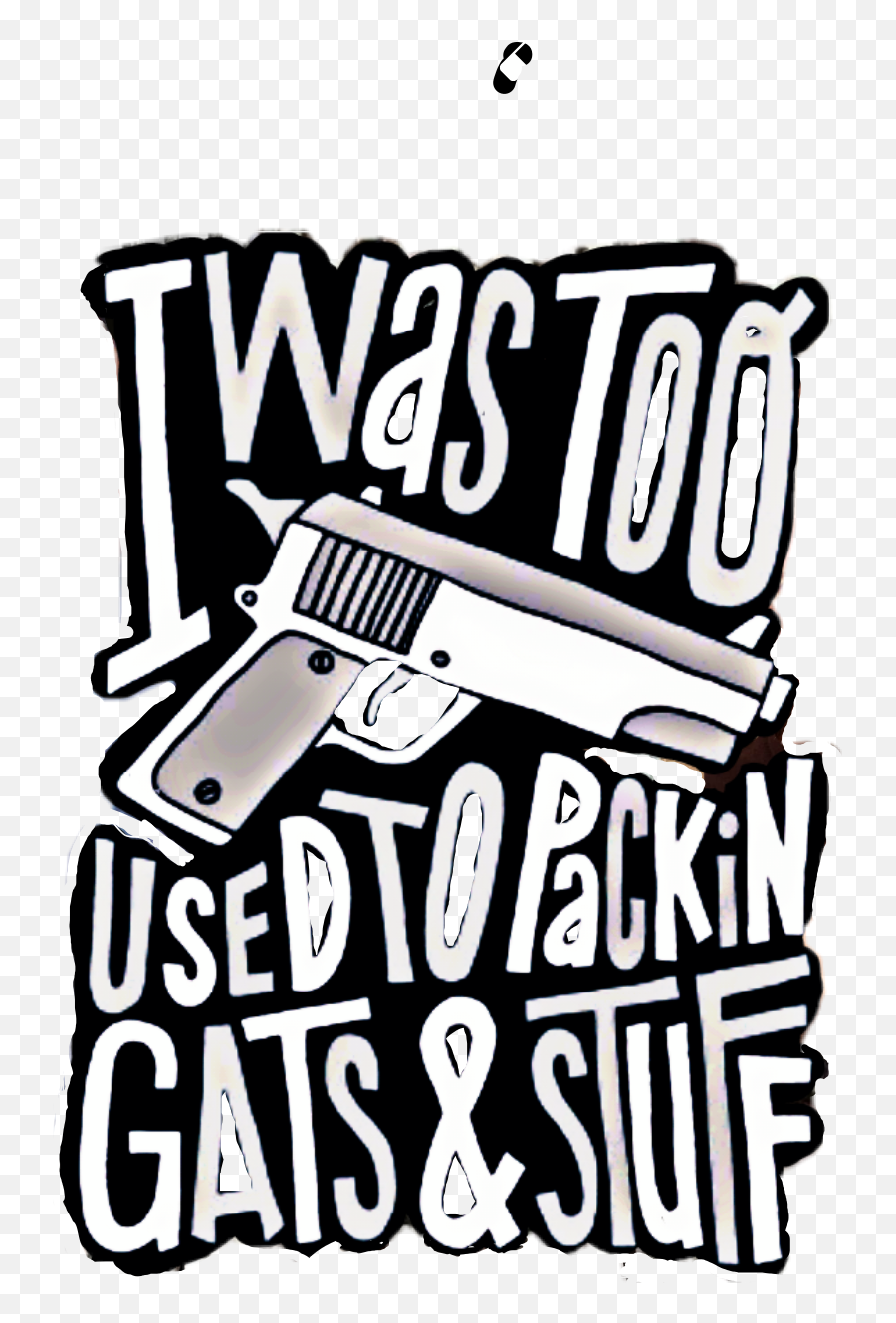 Gun Guns Gats Stick Sticker - Weapons Emoji,Stick Texting The Emoji Killer