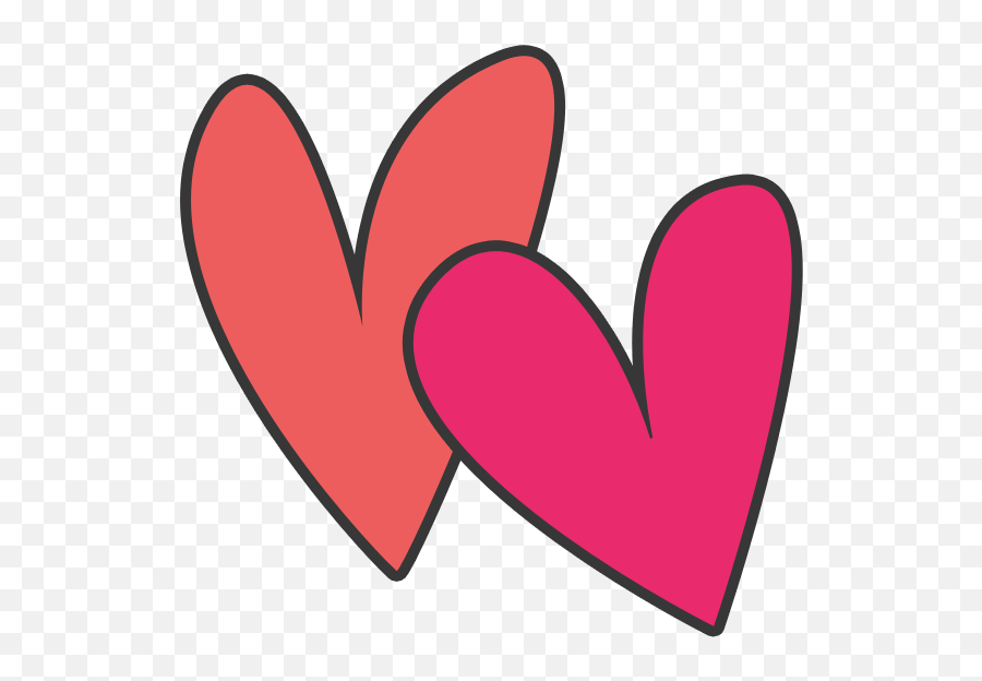 Cute Clipart Heart Cute Heart - Clipart Transparent Transparent Background Heart Emoji,Cute Emoji Hearts