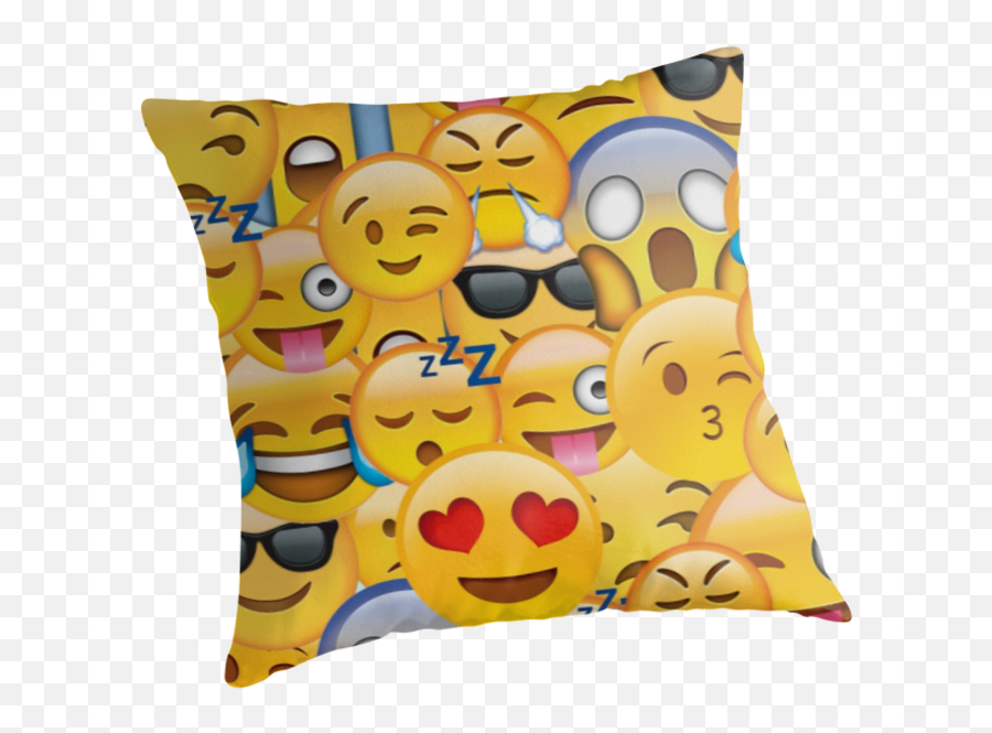 Gifts Redbubble Gredbubble Twitter - Happy Emoji,Emoticons Pillow
