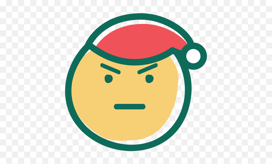 Emoticon De Cara De Santa Claus Enojado 39 - Descargar Png Emoticon Emoji,Emoji Enojado