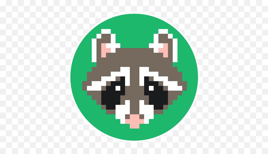 Pet Animal Forest Pixel Green Sticker - Kästchen Bilder Vorlagen Emoji,Coon Emoji