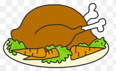 Food Plate Chicken Sticker - Clip Art Cooked Turkey Emoji,Shrouds Chicken Dinner Emoji]