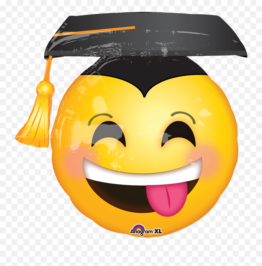 Graduation Emoji Balloon Png Image With - Dibujos De Graduacion Animados,Graduation Emoji