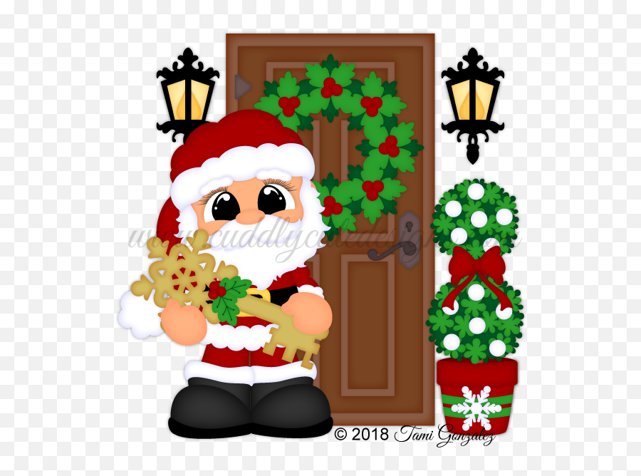 Pin - Santa With Magic Key Illustration Emoji,Christmas Emoji For Email