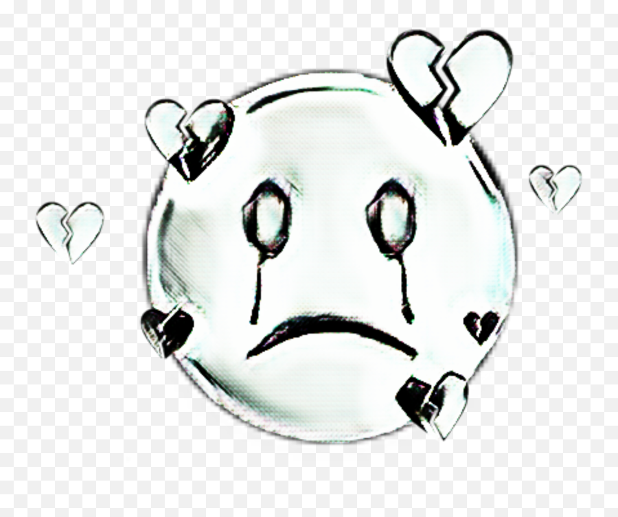 Sad Emoji Cry Alone Mood Sticker - Art,Alone Emoji
