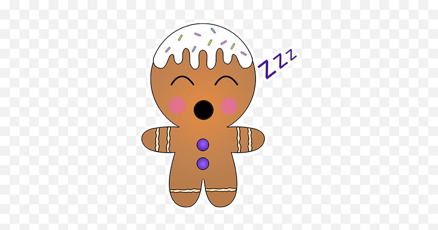 Glazed Cookie By Luis Maldonado - Dot Emoji,Zzzz Emoticon