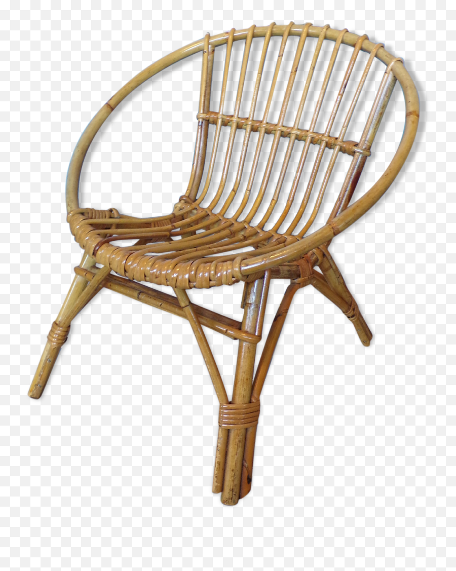Vintage Wicker Childrenu0027s Basket Chair Selency - Solid Back Emoji,Kids Bean Bag Chairs Emoji
