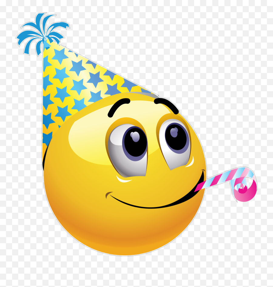 Party Emoji Decal - Celebration Smiley Face,Partty Emoji