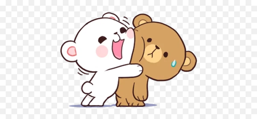 Love Bears - Stickers For Whatsapp Milk And Mocha Bear Emoji,Whatsapp Emoticon Bear