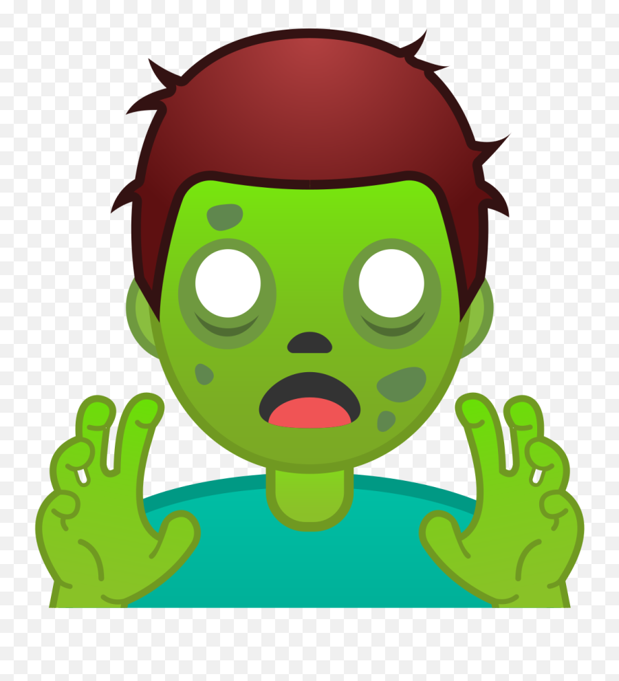 Android Zombie Emoji Clipart - Emoji Zombie,Zombie Emoji Iphone