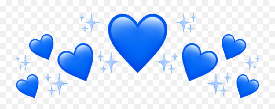 Random Emojis Ideas - Sparkling Blue Emoji Heart,Random Emoji Png