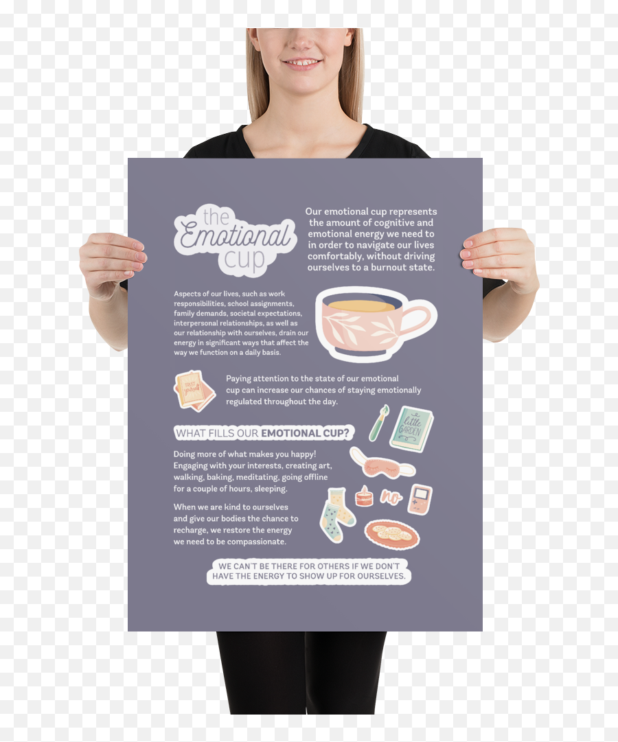 The Emotional Cup Poster The Autistic Life Emoji,Drain Your Emotions Images