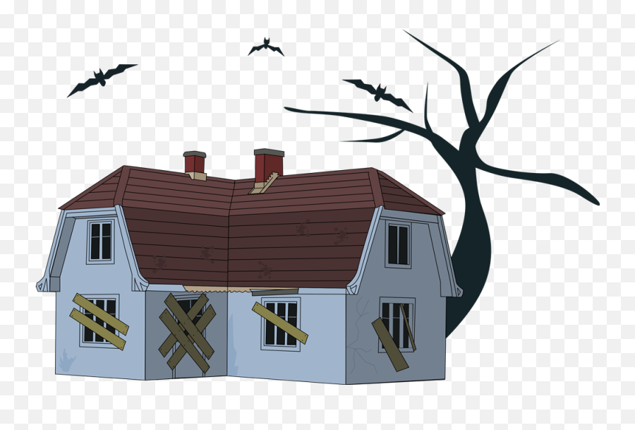Creepy House Clipart - Clip Art Library Emoji,Scary Animated Emoticons