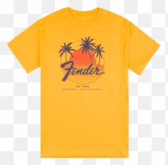Genuine Fender Palm Sunshine Unisex T - Shirt Marigold Yellow Xl 9190119606 Emoji,Emoji Cat Sunshine
