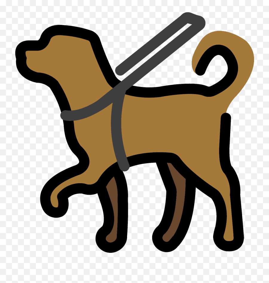 Guide Dog Emoji Clipart - Guide Dog,Emoji Guide