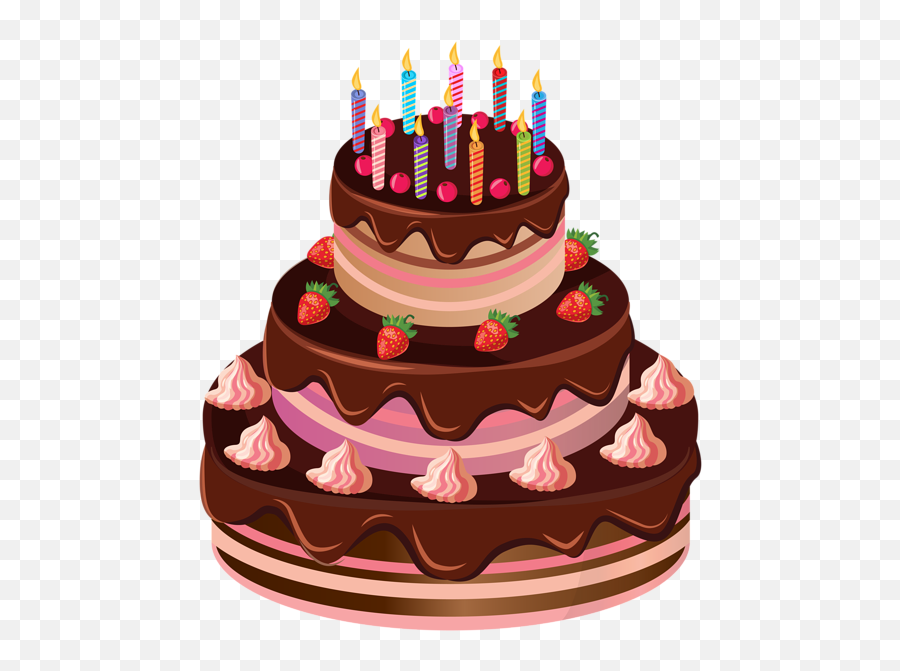 Top For Happy Birthday Cake Png Hd - Birthday Cake Pic Png Emoji,Emoji Birthday Outfit