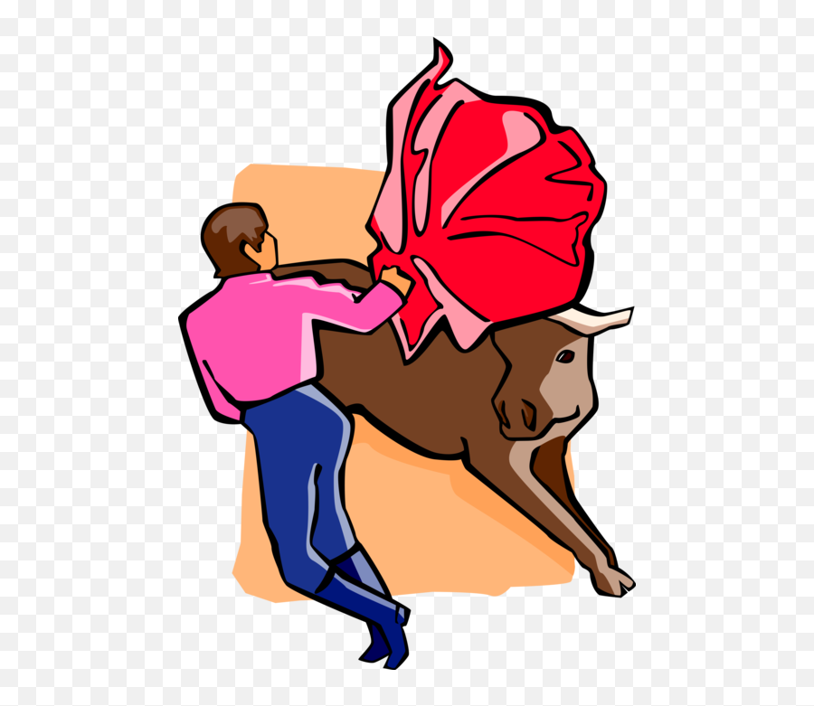 Spanish Matador Bullfighter With Red Cape - Vector Image Emoji,Spanish Flag Emoji