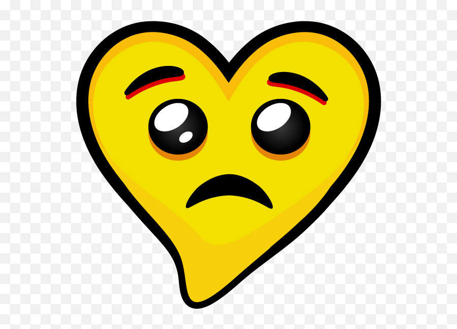 Yellow Hearts Stickers By Lic Newtime Emoji,Surprised Face Eye Hearts Emoji