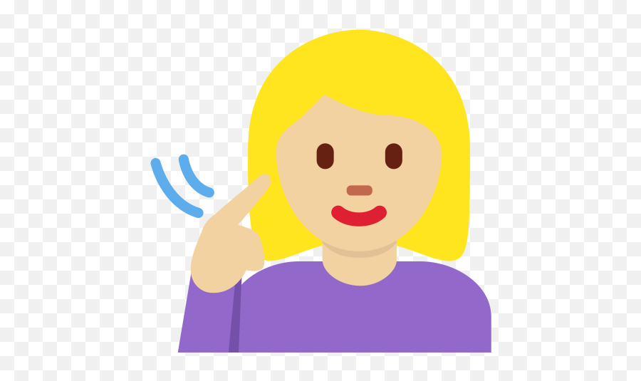 U200d Deaf Woman Medium - Light Skin Tone Emoji,Facepalm Emoji Black Hari