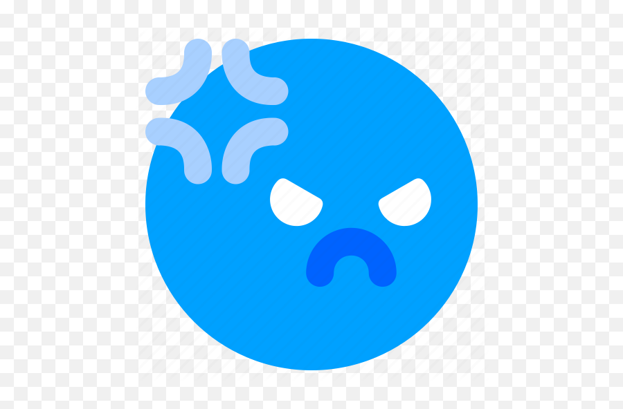 Emoticon Angry Anger Emoji Face - Rundes,Democrat Emoji