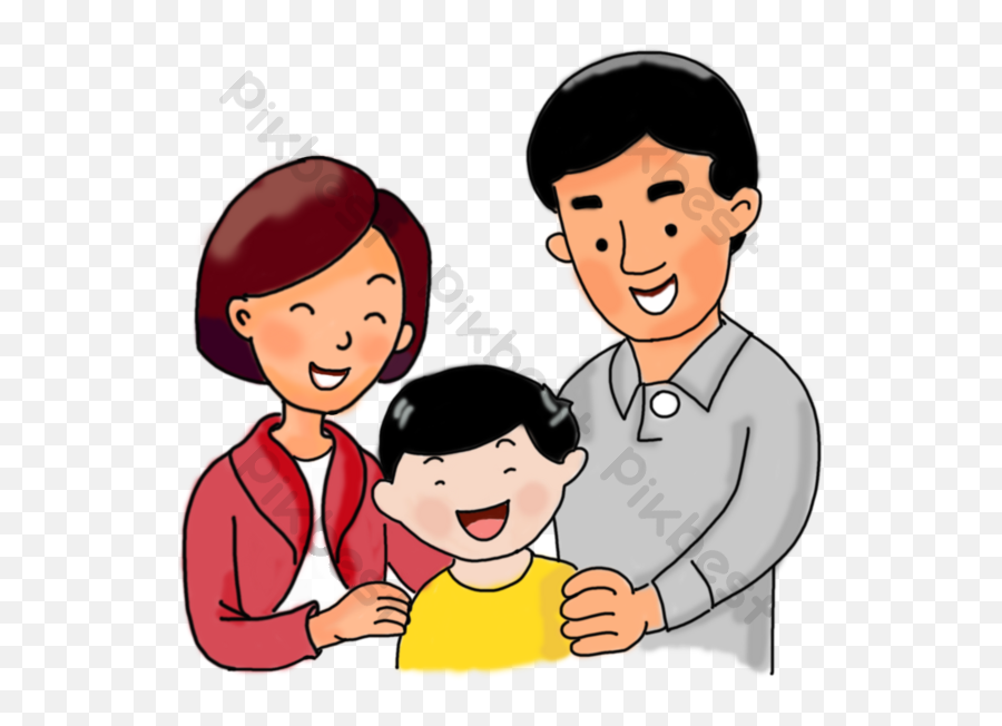 Family Cartoon Characters Vector Psd Png Images Free Emoji,Shy Fingers Emoji Copy And Paste