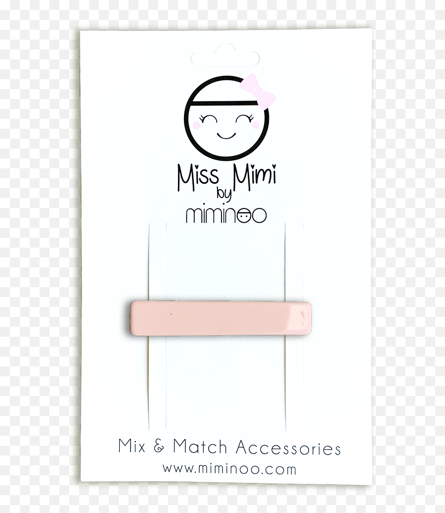 Pink Bubble Gum - Acetate Bar Clips Single Or Set Of 2 Horizontal Emoji,Alligator Emoticon