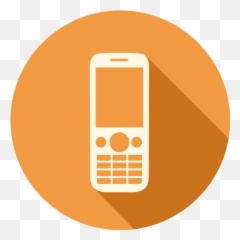 Mobile Phone Icon Long Shadow Media Iconset Pelfusion - Png Transparent Background Mob Logo Png Emoji,Cell Phone Emoticon