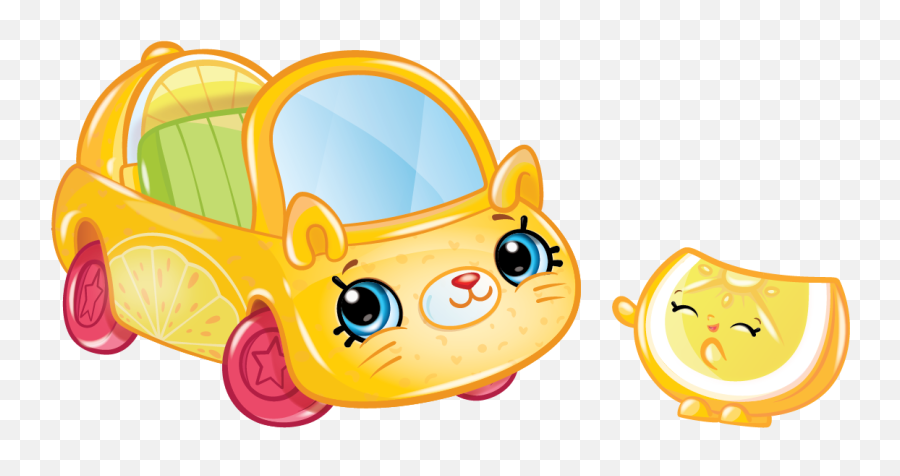 Cutie Cars Characters Lemon Limo Shopkins Picture - Shopkins Cutie Cars Lemon Limo Emoji,Lemon Emoji Transparent