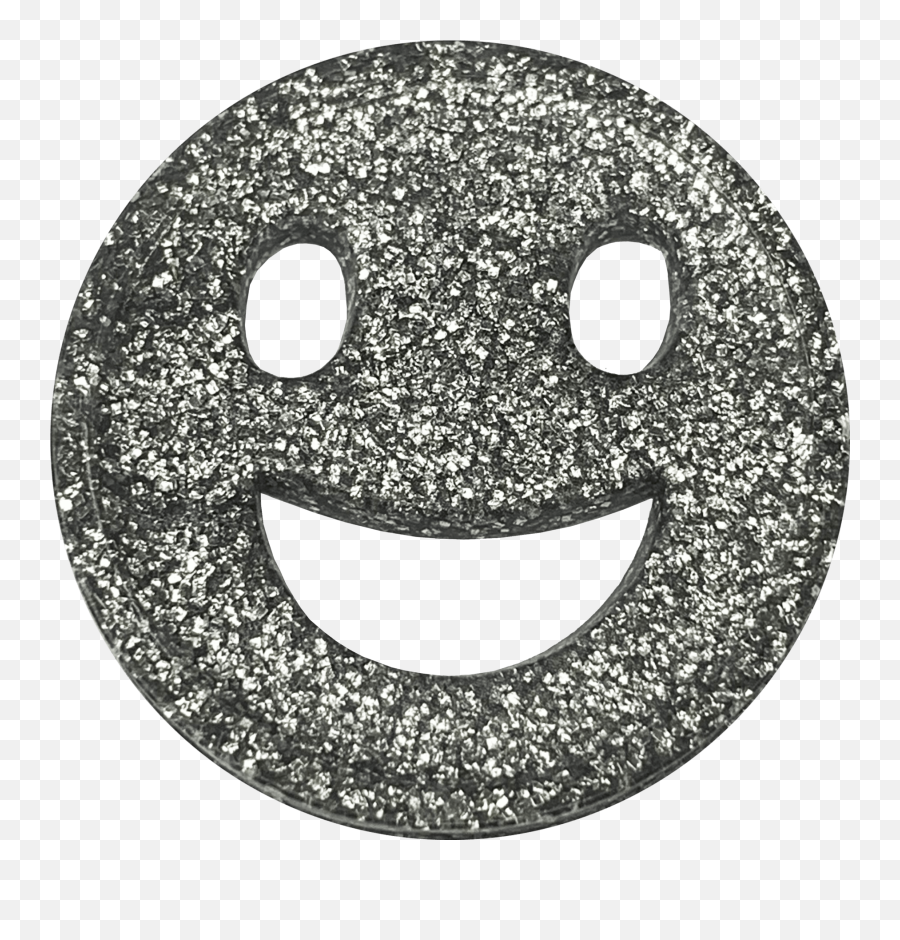 Silver Glitter Smile Happy Face 29mm Tokens Bag Of 100 Emoji,Shamrock Emoticons For Facebook