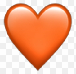 Orange Heart Png - Orange Heart Emoji Iphone Freetoedit Png Orange Heart Emoji Transparent,Lock Emoji
