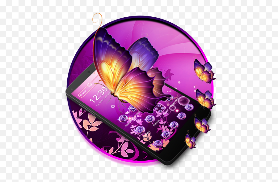 Scintillating Butterfly Theme U2013 Google Playu0027 - Girly Emoji,Magic Wand Emoji Android