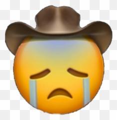 Hody Emoji Crying Sad Sticker - Flamingo Albert Emoji,Fedora Emoticon