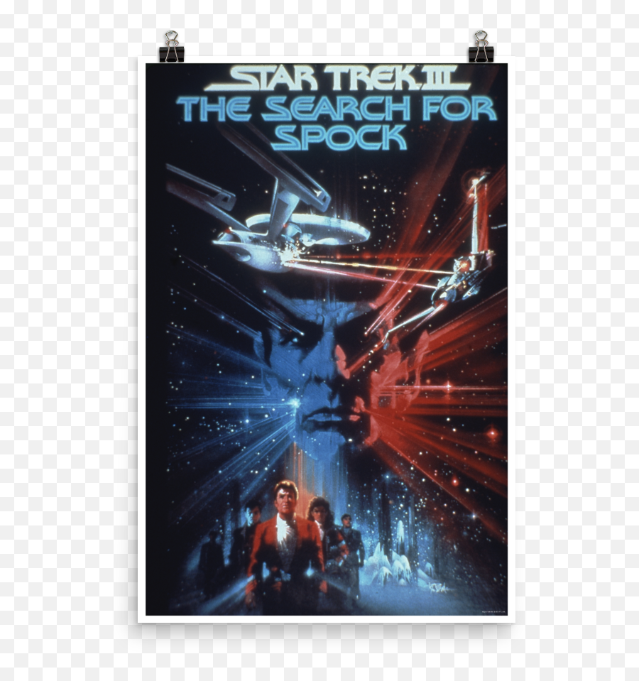 Star Trek Iii The Search For Spock Premium Satin Poster - Star Trek Iii The Search For Spock Movie Poster Emoji,Spock Emotions Poster