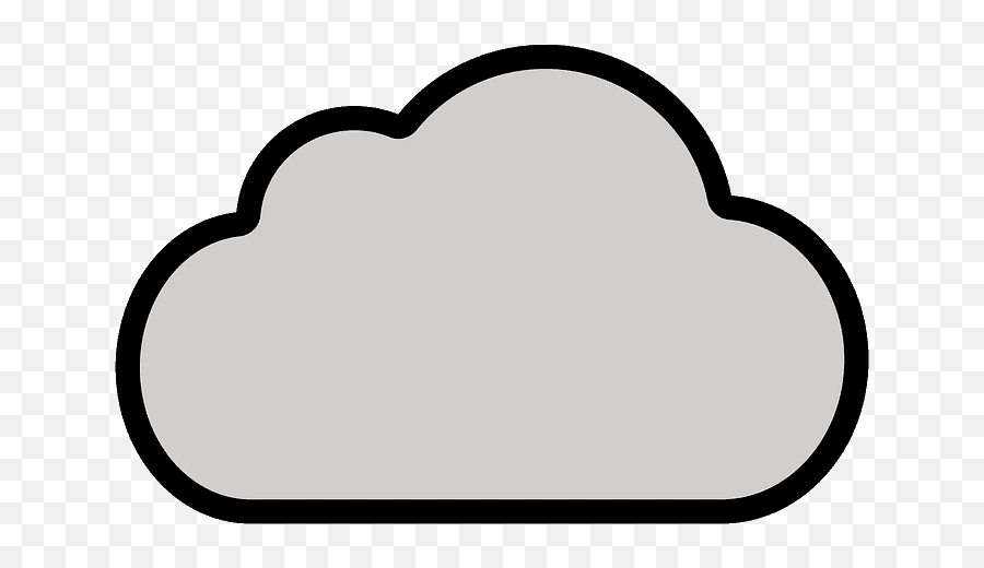 Cloud Emoji Clipart - Line Art,Cloud Emoji Transparent