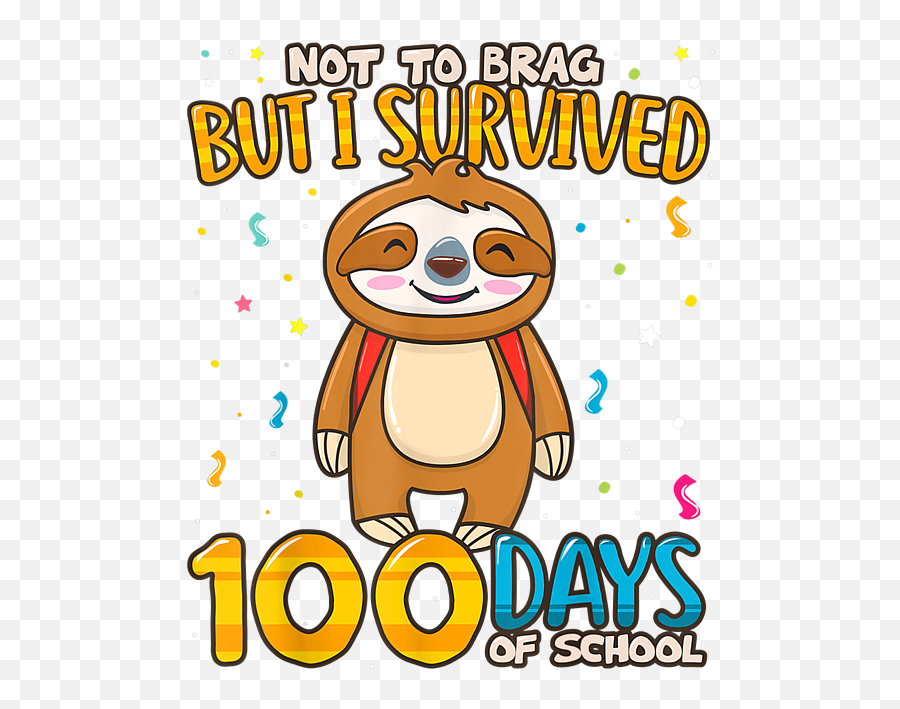 Funny Sloth Survived 100 Days School Shirt Boys Girls Gift Fleece Blanket - Happy Emoji,Gift With Heart Emojis