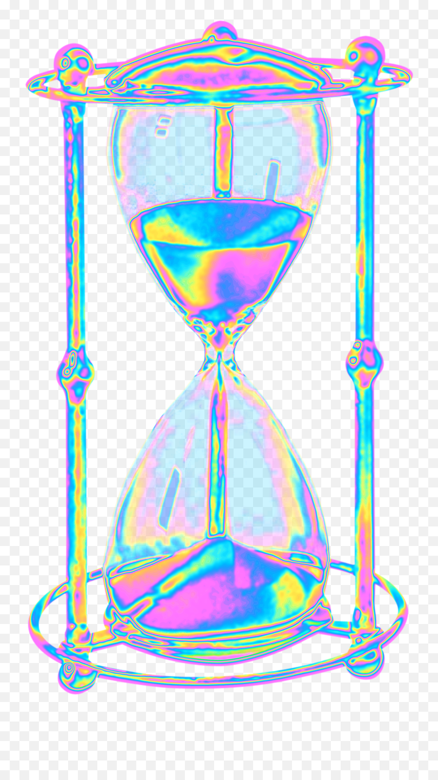 Hourglass Holographic Sticker Emoji,Hour Glass Emoji