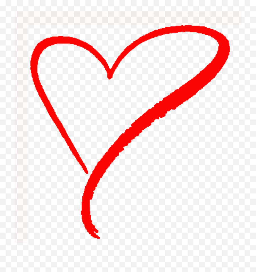 Heart Line Png Png Images - Drawn Transparent Red Heart Png Emoji,Ty Cat Heary Emoji