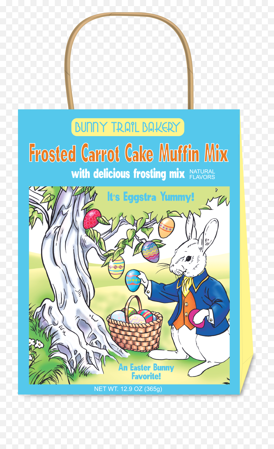 Bunny Trail Frosted Carrot Cake Muffin Mix 13oz Handle Bag - Paper Bag Emoji,Halloween Emoji Cakes