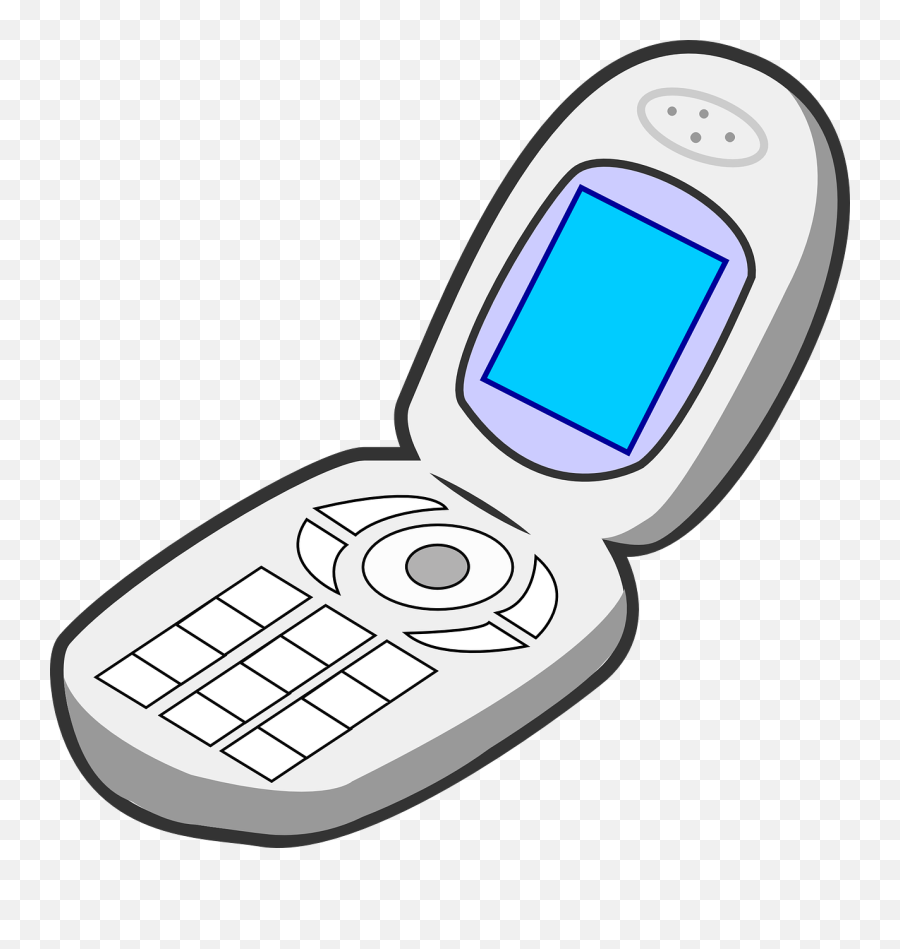 Iphone Flip Telephone Smartphone Clip Art - Cellphone Png Flip Phone Clipart Png Emoji,Cellphone Emoji