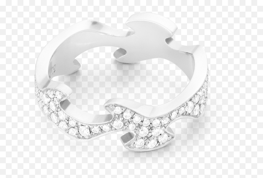 Fusion Centre Ring - Solid Emoji,Emotion Ring White