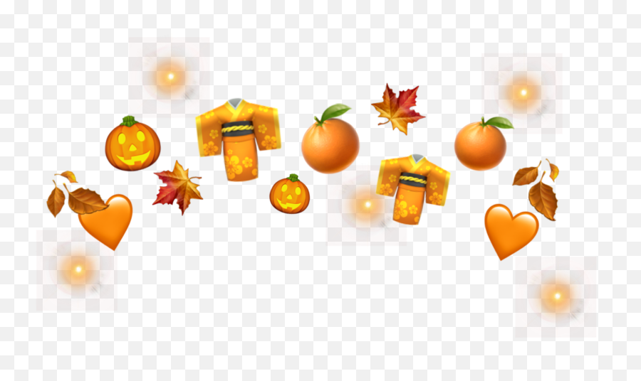Emoji Aesthetic Fall Sticker - Orange,Fall Emoji