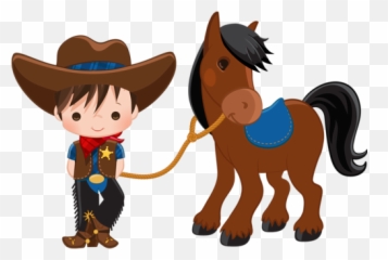 Download Free Png Cowboy E Cowgirl Vaquero Vaquero - Vaquero Y Caballo Animado Emoji,Emojis Vaqueros